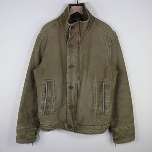 Abercrombie & Fitch Adirondack Jacket Sherpa Lined Beige Mens Medium